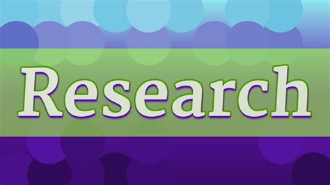 research wordreference|Pronunciation: research .